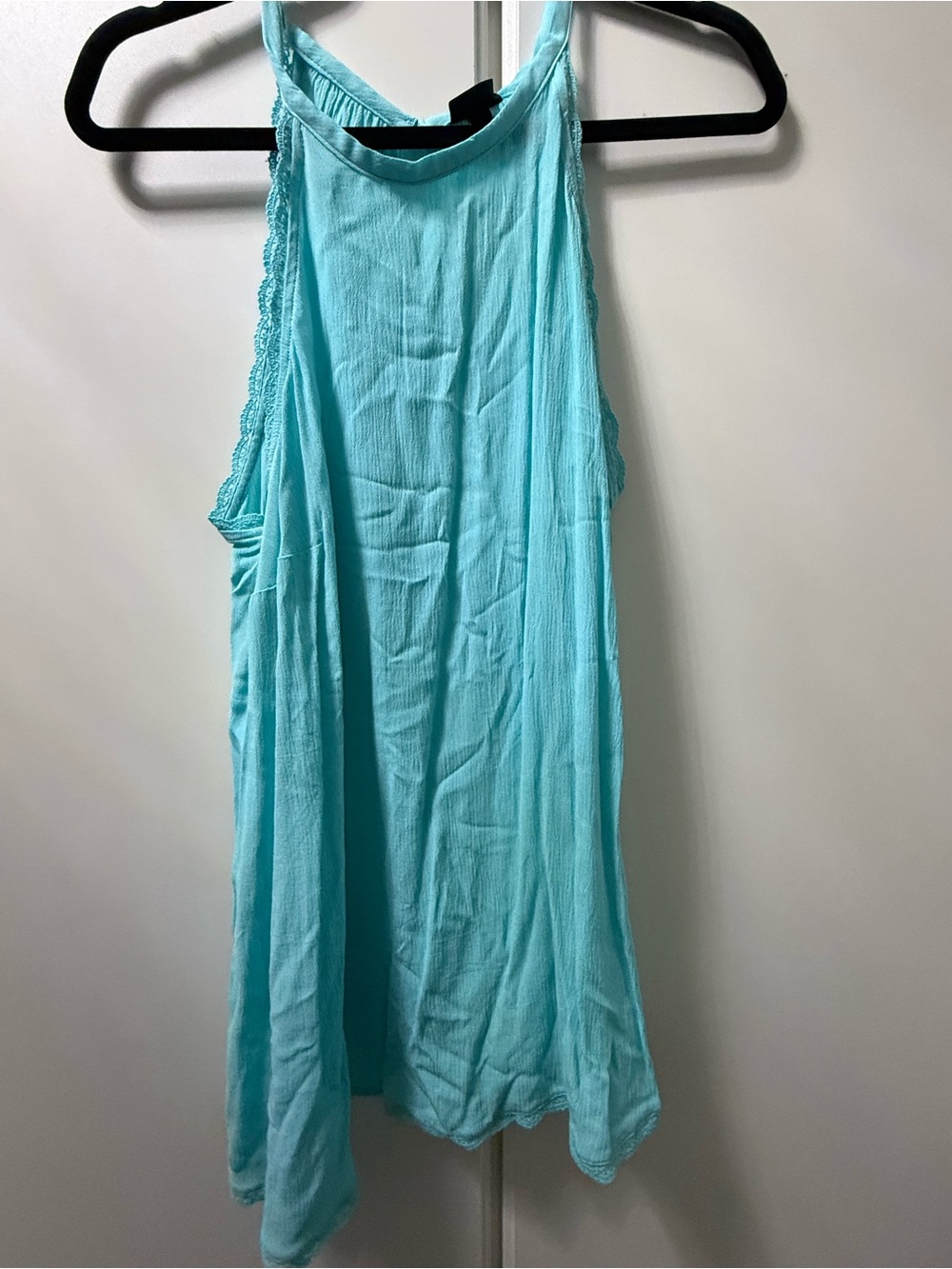 Torrid Lace-Trim Racerback Tank Top - Aqua NWT